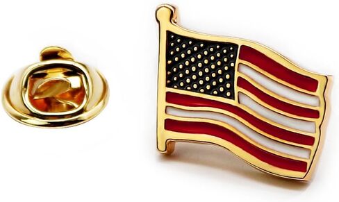 Boutique American Flag Pin Suit lapel flag pins Plated in Kuwait