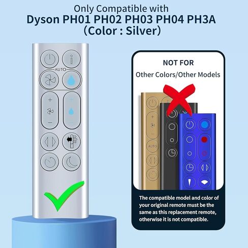 New Replacement Remote Control Compatible for Dyson PH04 PH3A PH01 PH02 PH03 Air Purifier and Tower Fan (Golden) in Kuwait
