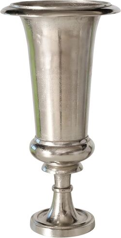 WHW Whole House Worlds Iconic Silver Trophy Floor Vase, Free Standing, Thick Metal, Hand Cast Aluminum, 19 Inches, Modern in Kuwait