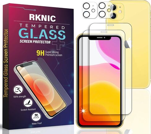 RKINC Screen Protector [3-Pack] for iPhone 12 / iPhone 12 Pro 6.1-Inch, Tempered Glass Film Screen Protector, 0.33mm [LifetimeWarranty][Bubble-Free][Anti-Scratch][Anti-Shatter] in Kuwait