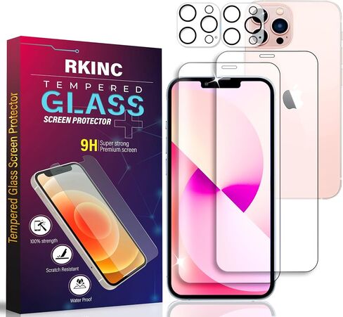 RKINC Screen Protector [3-Pack] for iPhone 12 / iPhone 12 Pro 6.1-Inch, Tempered Glass Film Screen Protector, 0.33mm [LifetimeWarranty][Bubble-Free][Anti-Scratch][Anti-Shatter] in Kuwait