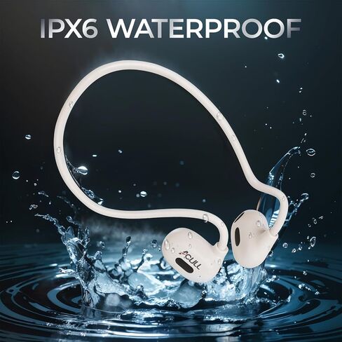 Open Ear Headphones, Bluetooth 5.3 Air Conduction Sport Headphones, IPX6 Waterproof, Lightweight 20g Wireless Earphones with Premium Sound & Clear Calls for Running, Cycling & Workouts (Skin) in Saudi Arabia