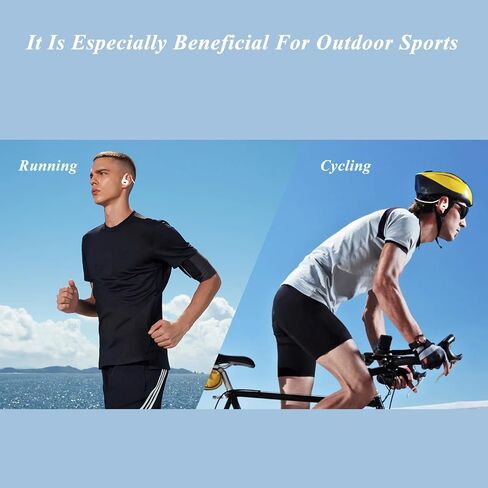 Open Ear Headphones, Bluetooth 5.3 Air Conduction Sport Headphones, IPX6 Waterproof, Lightweight 20g Wireless Earphones with Premium Sound & Clear Calls for Running, Cycling & Workouts (Skin) in Saudi Arabia
