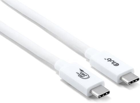 Club 3D CAC-1570 USB 80Gbps Certified 240W 8K 240Hz Type-C® 1.2m / 3.94ft Black Cable in Kuwait