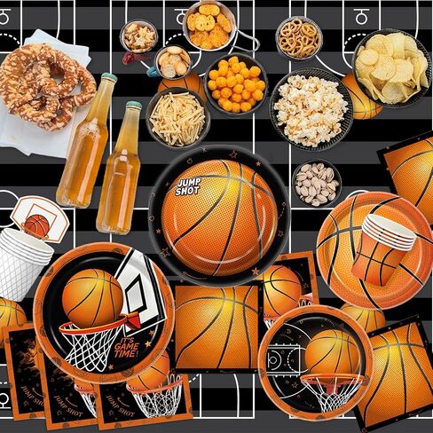 Football Party Supplies Kit - Includes Plates, Napkins, Cups, Banner, Hanging Swirl, Football Balloons, Tablecloth for Football Tailgate Birthday Party Decorations, Serve 24 in Saudi Arabia