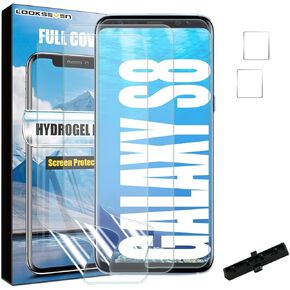 Lookseven [3 + 2 3 حزم واقي شاشة Hydrogel (وليس الزجاج) + 2 حزمة عدسة كاميرا زجاجية مقسّمة لـ Samsung Galaxy S22 Plus in Kuwait