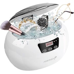 Fosmon Ultrasonic Cleaner (600ml) Jewelry Cleaner Machine with LED Display and Touch Control Panel for Glasses, Ring, Earring, Necklaces, Dentures, Makeup Brush in Kuwait