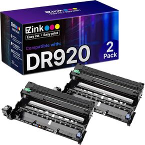 استبدال وحدة الأسطوانة المعاد تصنيع حبر E-Z لـ Brother DR920 وحدة DRUM DR-920 DR920 عالية العائد لاستخدامه مع HL-L6210DW HL-L5210DW HL-L6210DWT HL-L5210DN HL-L5210DWT ، 2 أسود.