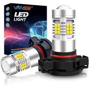 5202 5201 LED Fog Light Bulbs,6000K White, 21-SMD Chips DRL Bulbs, PS19W PS24W 9009 LED Fog Light, Pack of 2