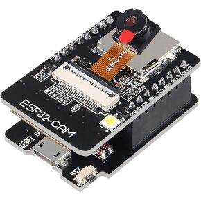 2PCS ESP32 Cam WiFi Bluetooth Development Board with OV2640 Camera Module + Micro USB to Serial Port CH340C 4.75V-5.25V Nodemcu for Raspberry Pi