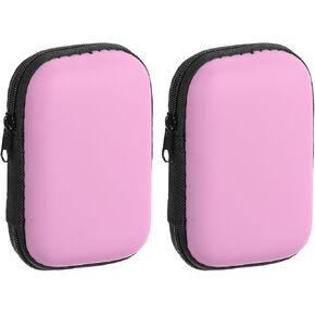 HARFINGTON 2pcs Earbuds Cases, Wired Earphone Case Holder, EVA Ear Buds Case Zipper Organizer Small with Mesh Pocket for USB Cable, Earphones, Blue in Kuwait