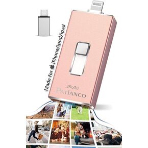 Photo Stick Apple MFi Certified for iPhone 512GB, USB Flash Drive for iPhone Thumb Drive, iPhone-Memory-Stick for iPad/iPhone/Computer Picture Keeper Portable Hard Drive RBlue