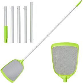 Pool Leaf Skimmer Net with 24-56 Inch Premium Pole,Medium Sized Net for Cleaning Pool, Pond,Spa,Hot Tub