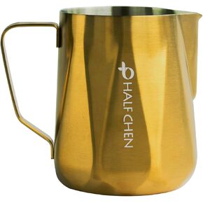 Milk Frothing Pitcher,350ml Milk Frother Cup Stainless Steel Jug Steaming Pitcher, (12oz) Coffee Bar Cappuccino Espresso Machine Accessories Barista Tools (Silver, 12oz) in Saudi Arabia