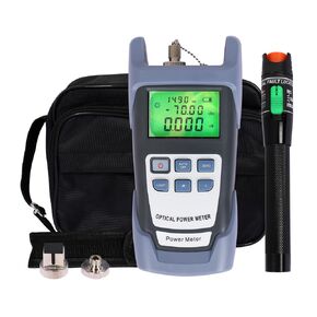 Fiber Optic Cable Tester FC SC & 2.5mm 30mV Visual Fault Locator with Sc,Fc Connector and Shoulder Toolkit