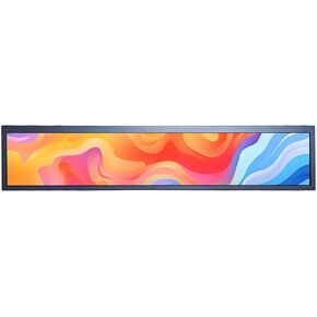 VSDISPLAY 24 Inch Stretched Bar LCD Display FHD 1920x360 IPS LCD Screen with an-Droid Board,Supports USB/SD Input Autocopy Autoplay Monitor