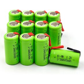 2/3AA 1.2V 600MAH NI-MH بطارية W/علامات التبويب استبدال للأجهزة التي يتحكم فيها الراديو ، والأدوات الكهربائية ولعبها ، والدراجات الكهربائية ، والأعداد ، واثنين من الراديو ، والسيارات الهجينة ، والحلايات الكهربائية (8 عبوات مع علامات التبويب) in Kuwait