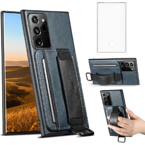 Asuwish Phone Case for Samsung Galaxy Note 20 Ultra 5G Wallet Cover with Screen Protector and Slim Stand Card Holder Leather Cell Note20 Plus Notes 20Ultra Note20+ U + 20+ Twenty Not S20 Men Brown