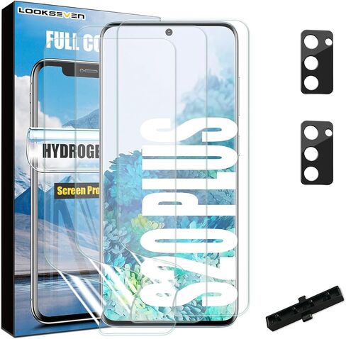 LOOKSEVEN [3+2 3 Packs Hydrogel Film Screen Protector(Not Glass) + 2 Packs Tempered Glass Camera Lens Protector For Samsung Galaxy S22 Plus in Kuwait