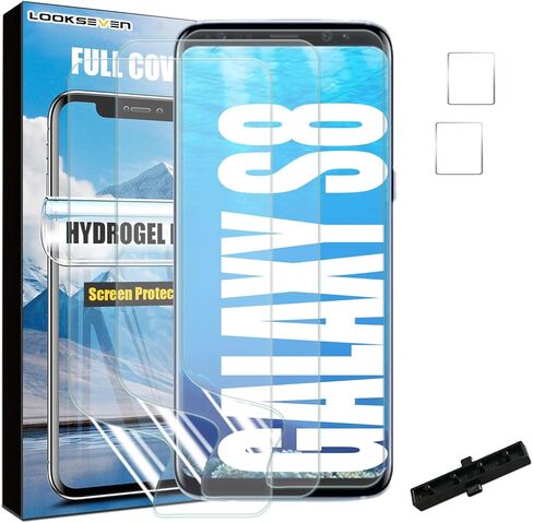 Lookseven [3 + 2 3 حزم واقي شاشة Hydrogel (وليس الزجاج) + 2 حزمة عدسة كاميرا زجاجية مقسّمة لـ Samsung Galaxy S22 Plus in Kuwait