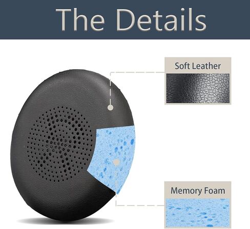 Replacement Ear Pads Compitable with Jabra Evolve2 65 MS/65 UC/USB, Earpads Cushions for Evolve2 40 UC/MS/USB, Headset Ear Covers Also Fit Jabra Elite 45h-Blue in Kuwait