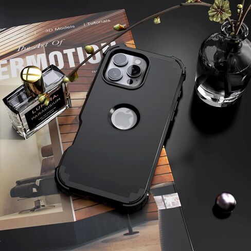 Idweel for iPhone 16 Pro Case مع حامي الشاشة للنساء ، 3 في 1 في 1 صدمة رفيعة النحافة ، غلاف هجين شاق الثقوب. in Kuwait