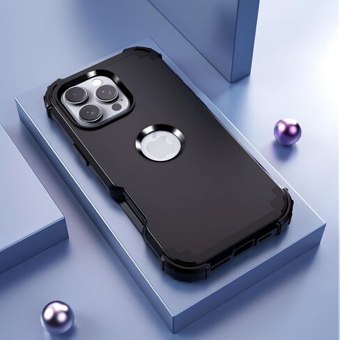 Idweel for iPhone 16 Pro Case مع حامي الشاشة للنساء ، 3 في 1 في 1 صدمة رفيعة النحافة ، غلاف هجين شاق الثقوب. in Kuwait