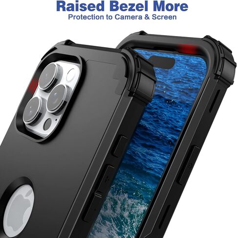 Idweel for iPhone 16 Pro Case مع حامي الشاشة للنساء ، 3 في 1 في 1 صدمة رفيعة النحافة ، غلاف هجين شاق الثقوب. in Kuwait