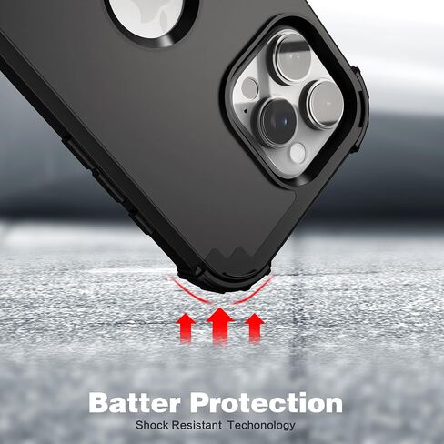 Idweel for iPhone 16 Pro Case مع حامي الشاشة للنساء ، 3 في 1 في 1 صدمة رفيعة النحافة ، غلاف هجين شاق الثقوب. in Kuwait