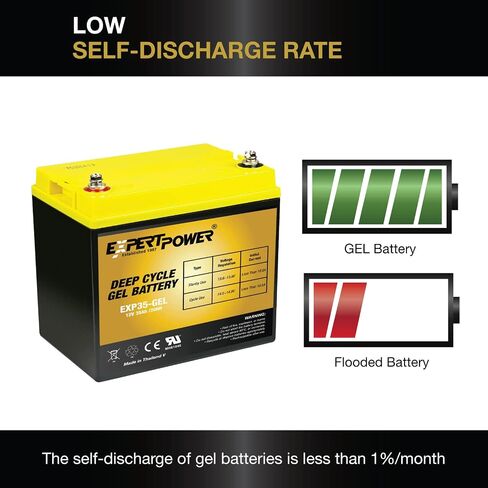 Sexentpower 12 V 35 AH EXP 12350 مختومة حمض حمض البطارية DeepCycle Solar Energy Storage in Kuwait