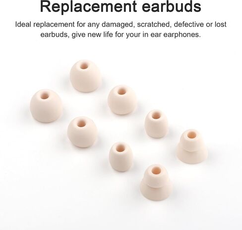 8 Pairs Replacement Eartips Silicone Buds Ear Tips Earbuds Set Compatible with Beats Flex/Beats X/Beats Powerbeats Pro Wireless Earphones (Glacier Blue) in Kuwait