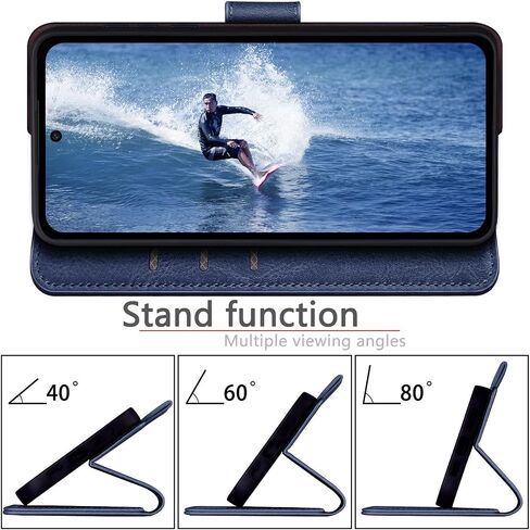 for Samsung Galaxy S23 Phone case[RFID Blocking Leather],[3 Credit Card Slot] Flip Folio Book Shockproof Protector,Holder Stand Cases,Women Men for Samsung S23 Wallet Cover,White in Kuwait