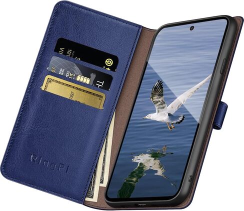 for Samsung Galaxy S23 Phone case[RFID Blocking Leather],[3 Credit Card Slot] Flip Folio Book Shockproof Protector,Holder Stand Cases,Women Men for Samsung S23 Wallet Cover,White in Kuwait