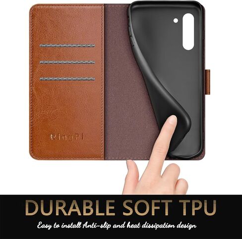for Samsung Galaxy S23 Phone case[RFID Blocking Leather],[3 Credit Card Slot] Flip Folio Book Shockproof Protector,Holder Stand Cases,Women Men for Samsung S23 Wallet Cover,White in Kuwait