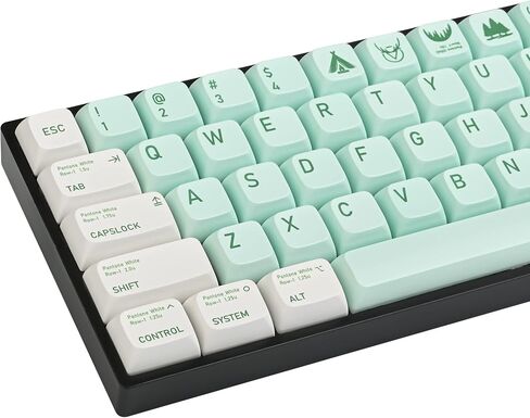 Cute PBT Keycaps Set, 127 Keys Keyboard Keycaps 60/75 Percent, XDA Keycaps Dye-Sublimation, Custom Keyboard Keycaps Set for 61/64/68/84/87/108 Cherry MX Mechanical Keyboards (Otter) in Kuwait