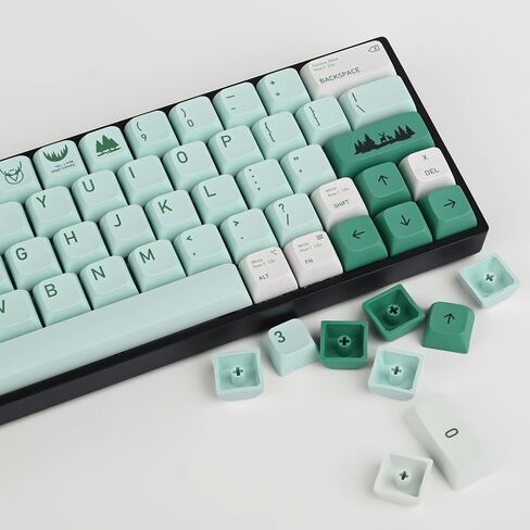 Cute PBT Keycaps Set, 127 Keys Keyboard Keycaps 60/75 Percent, XDA Keycaps Dye-Sublimation, Custom Keyboard Keycaps Set for 61/64/68/84/87/108 Cherry MX Mechanical Keyboards (Otter) in Kuwait