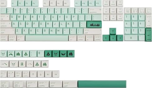 Cute PBT Keycaps Set, 127 Keys Keyboard Keycaps 60/75 Percent, XDA Keycaps Dye-Sublimation, Custom Keyboard Keycaps Set for 61/64/68/84/87/108 Cherry MX Mechanical Keyboards (Otter) in Kuwait