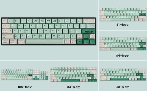 Cute PBT Keycaps Set, 127 Keys Keyboard Keycaps 60/75 Percent, XDA Keycaps Dye-Sublimation, Custom Keyboard Keycaps Set for 61/64/68/84/87/108 Cherry MX Mechanical Keyboards (Otter) in Kuwait