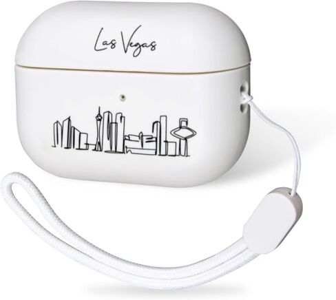 COLLECTIVE HOME - AirPods Pro 1st & 2nd Gen Case, U.S. City Skyline Design, Black Line Art of Iconic Cities, Premium TPU Material, Ideal for Stylish Protection and Gifts (New York) in Kuwait