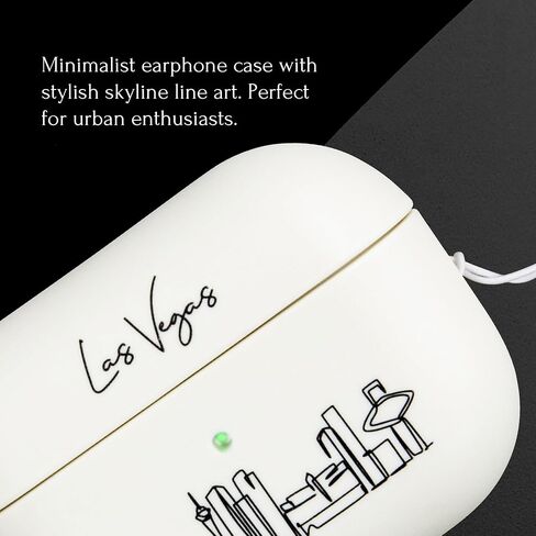 COLLECTIVE HOME - AirPods Pro 1st & 2nd Gen Case, U.S. City Skyline Design, Black Line Art of Iconic Cities, Premium TPU Material, Ideal for Stylish Protection and Gifts (New York) in Kuwait