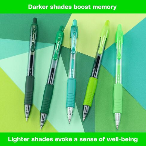 PILOT, G2 Premium Gel Roller Pens, G2 Boost Blues Pack, The Colors of Productivity, 8 Pack Pouch, Fine Point 0.7 mm, Assorted in Saudi Arabia