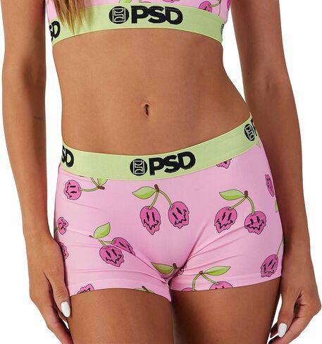 PSD Womens Dark Jewel Boy Shorts Underwear for Women - Mixed Print Pack of Boyshort Underwear - 3 Pack Cotton Boyshort Underwear for Women, Women's Boy Shorts for Women Cotton in Kuwait