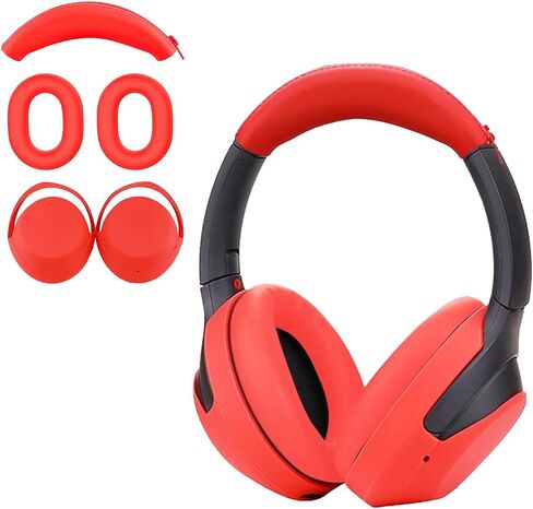WH-1000XM4 3 Set Case Cover for Sony WH-1000XM3 Headphones,1000XM4 EarPad Cover/Ear Cover/Headband Cover/Headband Cushion Protector,Sweat Proof Soft Silicone Headphones Accessories（Black） in Kuwait