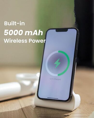 Magnetic Phone Stand Camera Grip with Wireless Charging & Bluetooth Shutter, Stand for iPhone, Ergonomic Handle for Vlogging, Selfies & Video Calls in Kuwait