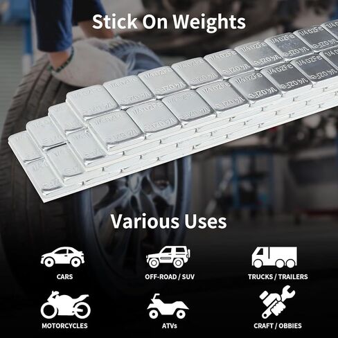 Eisen 1/4oz.*12 Adhesive Stick On Wheel Weights, 20 Strips/Box, Gray,240pcs in Saudi Arabia
