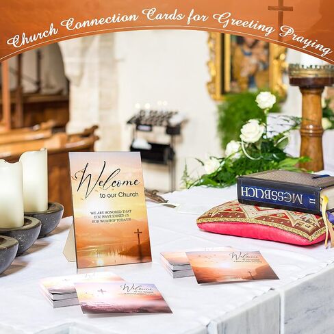 Kosiz 101 Pcs Visitor Cards for Church,Prayer Request Church Welcome Connection Cards for Praying Guests in Saudi Arabia