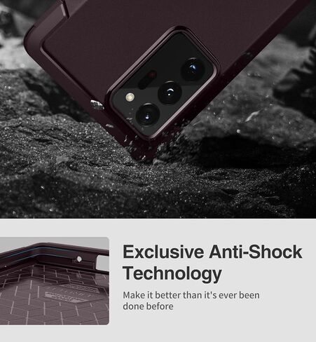 Suritch for Samsung Galaxy Note 20 Ultra Case (فقط) 6.9 بوصة ، [2 إطارات أمامية] [واقي شاشة مدمج] تغطية هاتفية مقاومة للخدمة الثقيلة الوعرة (الأرجواني الداكن) (الأرجواني الداكن) in Kuwait
