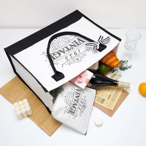 Crisky 50th Birthday Gifts for Women Canvas Tote Bag Vintage 1973 Beach Bag for Wife/Sister/Mom/Aunt/Friends 50th Birthday Gifts,17" x 12" x 7" in Saudi Arabia