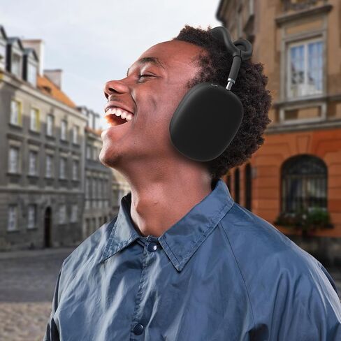 Silicone Case Cover for AirPods Max Headphones, Anti-Scratch Ear Pad/Ear Cups/Headband Cover for AirPods Max, Soft Sweat-Proof Silicone Protector Accessories for Apple AirPods Max (Navy Blue) in Kuwait