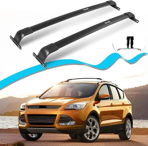 Enhanced 220 LBS Roof Racks Cross Bars Fit for Buick Enclave 2018-2024, Black All Aluminum Cross Rails for Kayak Snowboard Ski Bike Accessories in Saudi Arabia